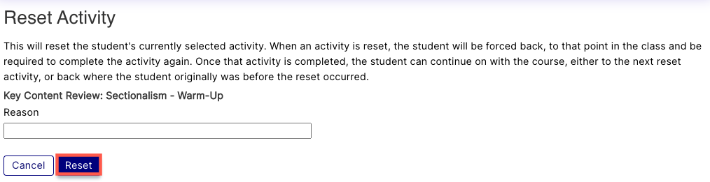 how to restart an assignment on edgenuity