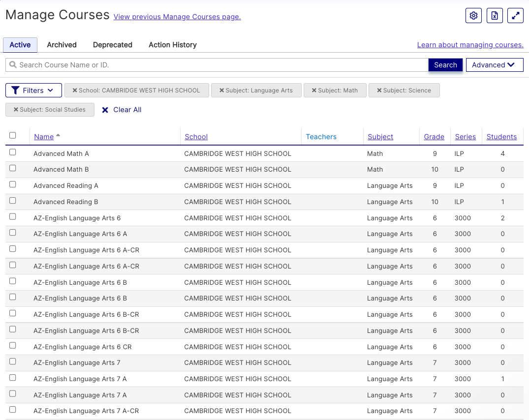 EdgeEX and heritage Edgenuity — Changing course options Edgenuity
