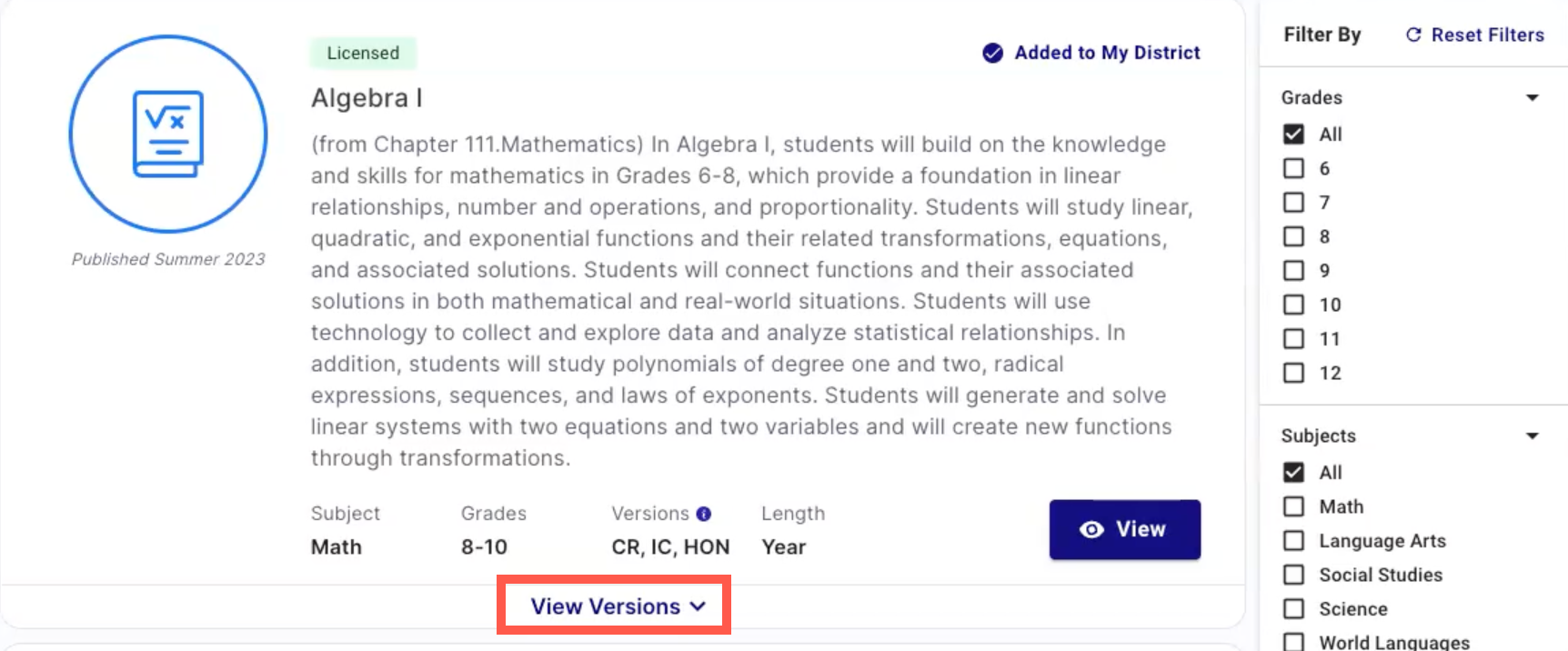 EdgeEX — Imagine Edgenuity Catalog overview Edgenuity