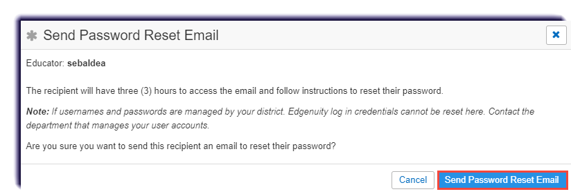 Sending a Student a Password Reset Email – Edgenuity