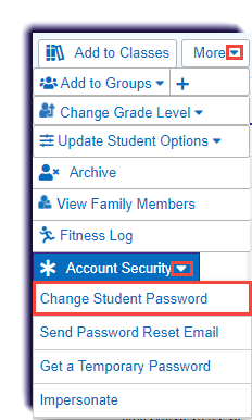 Changing a Student's Password – Edgenuity