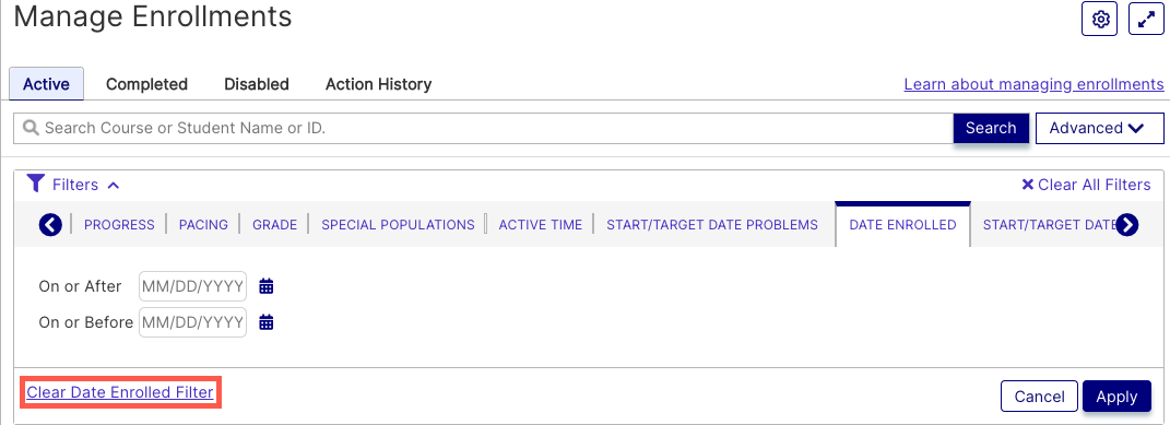 Enroll-ClearDateEnrolledFilter.png
