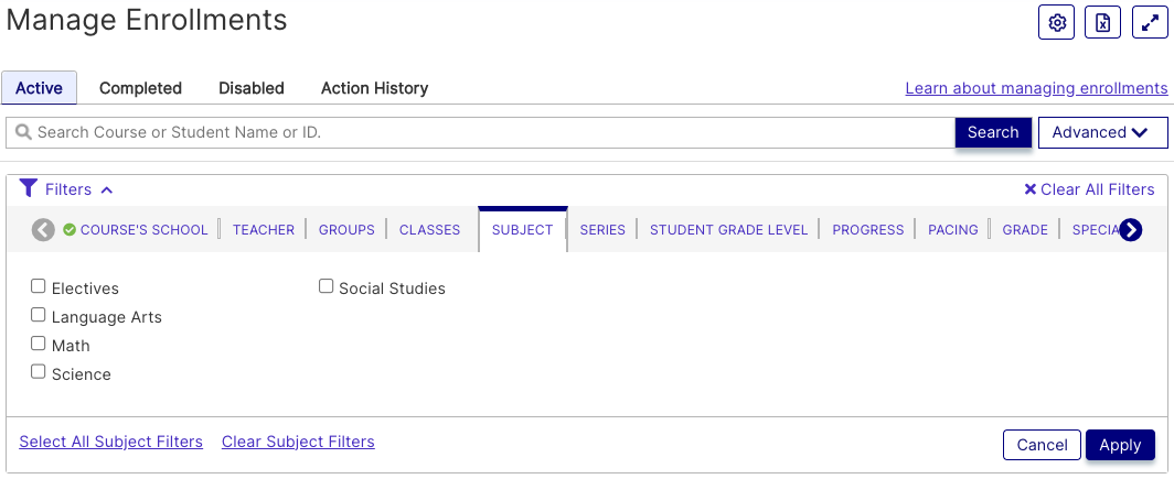 Enroll-SubjectFilter.png