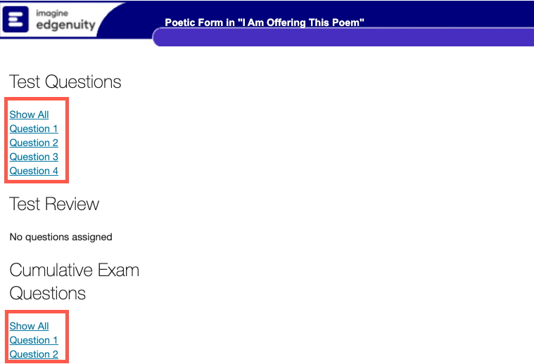 Accessing the Assessment Questions and Answers Edgenuity