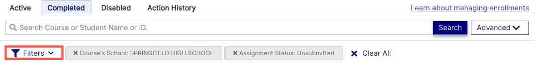ME-FiltersonCompletedTab.png